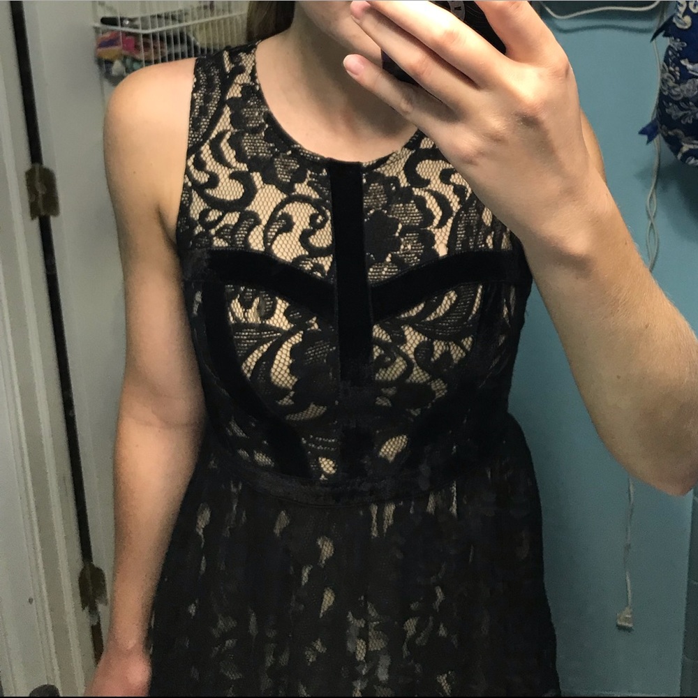 Black lace dress
